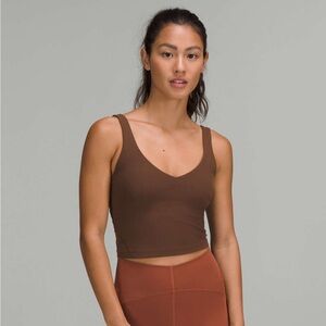 Dark Brown lululemon align tank color Java